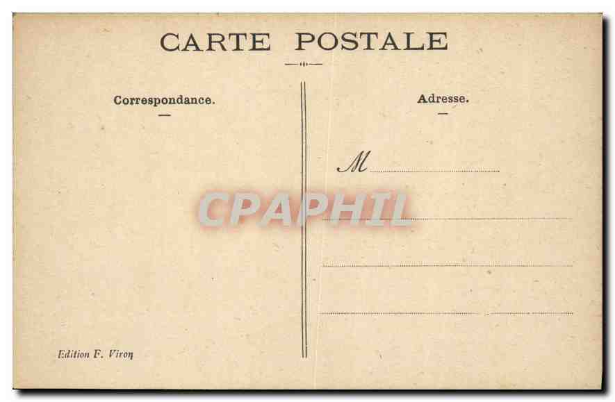 CPA Lourdes Le Chateau fort  — Verso