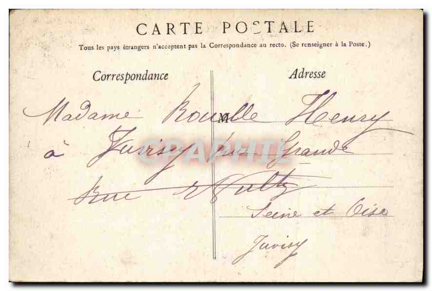 CPA Lourdes Vue plongeante  — Verso