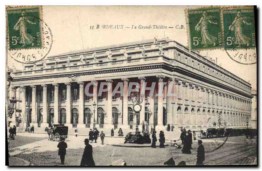 CPA Bordeaux Le Grand Theatre 