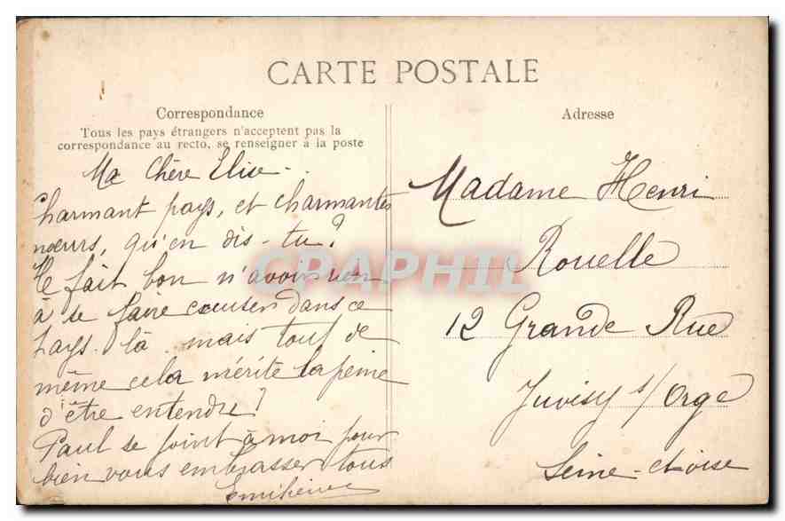 CPA Le Cure de Pontoise  — Rückseite