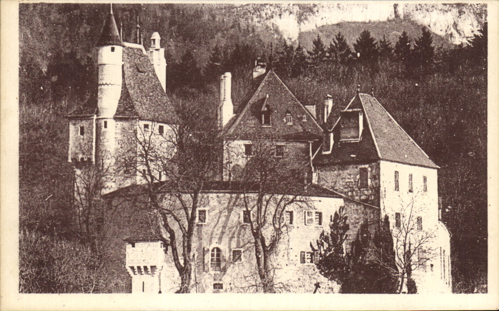 Château de Menthon — Côte Nord — Éditeur Lévy et Neubronn, Annecy, n° 201