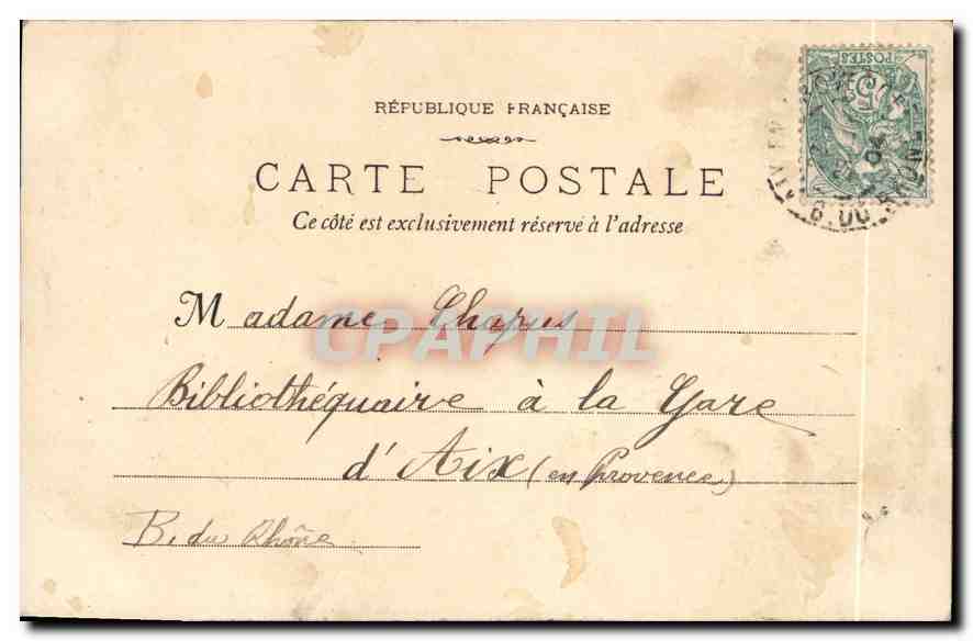 Cathédrale d'Aix-en-Provence — vue de la tour — éditeur A. Grasset & Cie, phot. Bourrelly — Reverso