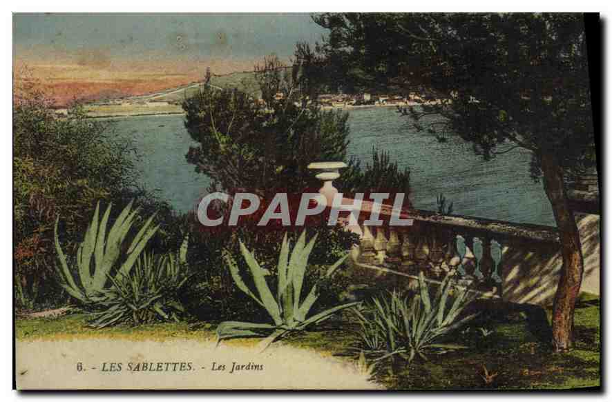 CPA Les Sablettes les jardins 