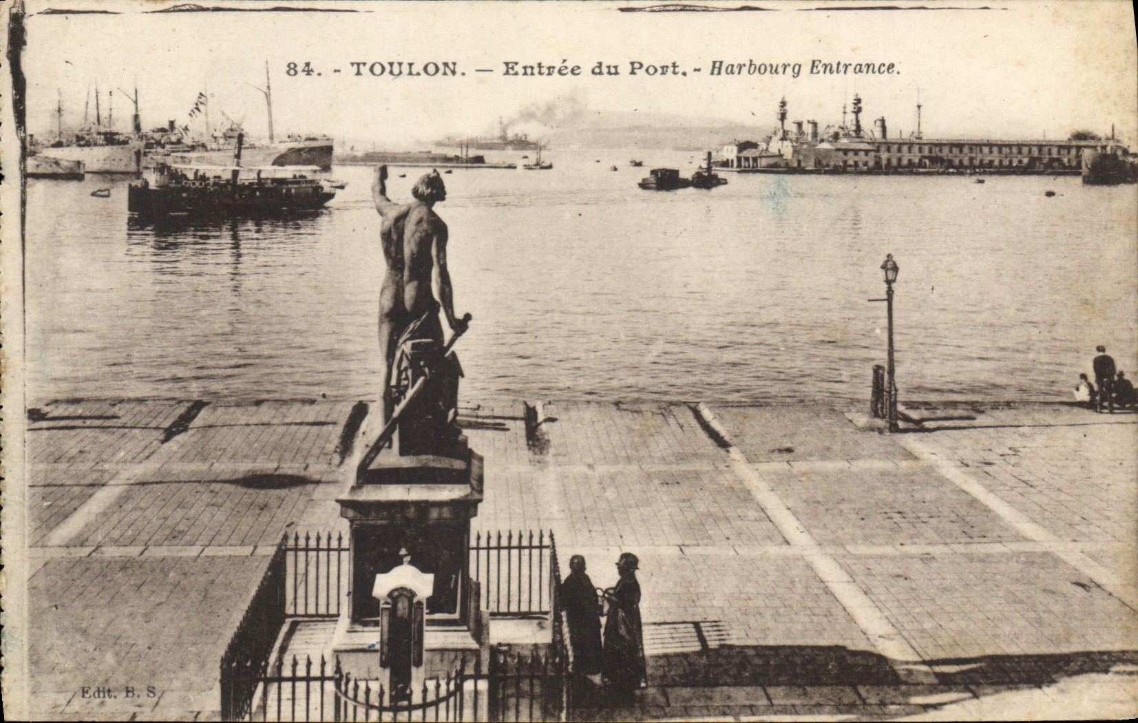Toulon — Entrée du Port — Edit. B. S. n° 84