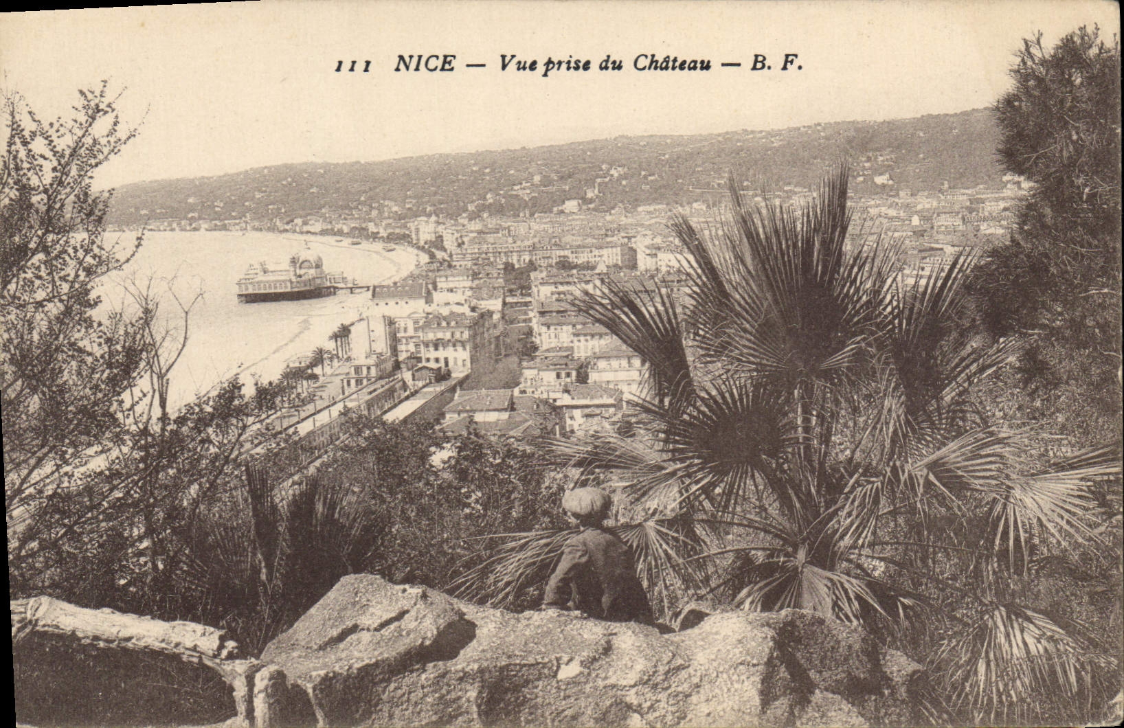 CPA Nice vue prise du chateau 
