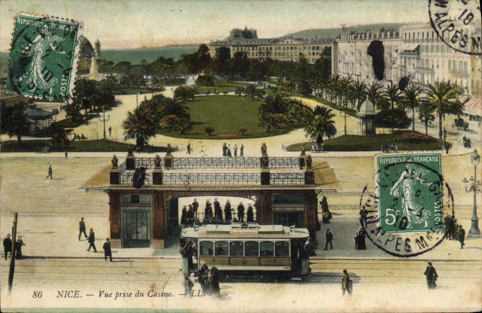 Nizza — Ansicht vom Casino — LL. — LL.