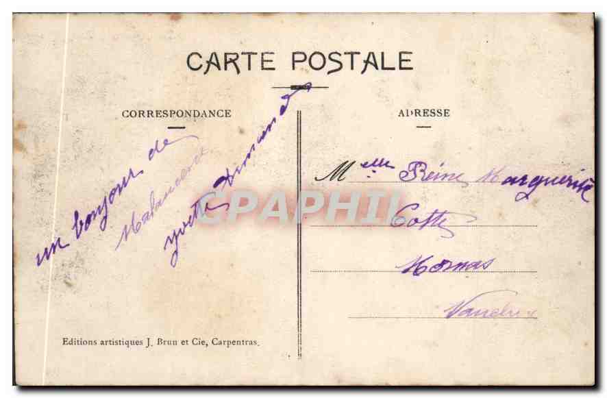 CPA Le Mont Ventoux Vaucluse l'hotel vendrau sous la neige  — Rückseite