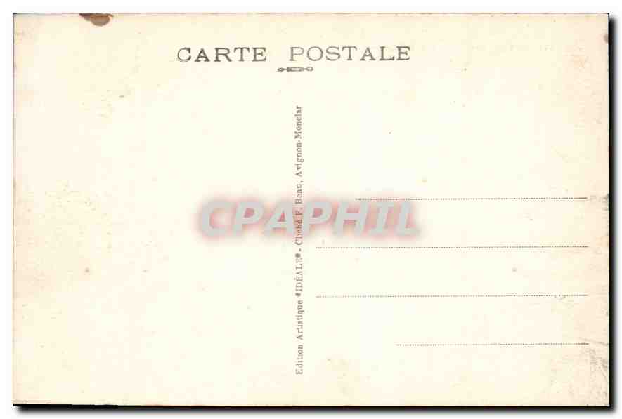 CPA Avignon Pont suspendu inaugure en 1807  — Rückseite