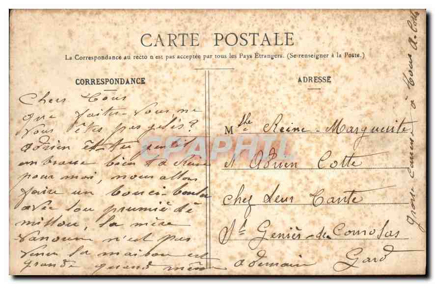 CPA Mornas Vaucluse grands Rochers du chateau tour de la Scentinelle Repaire du — Reverso
