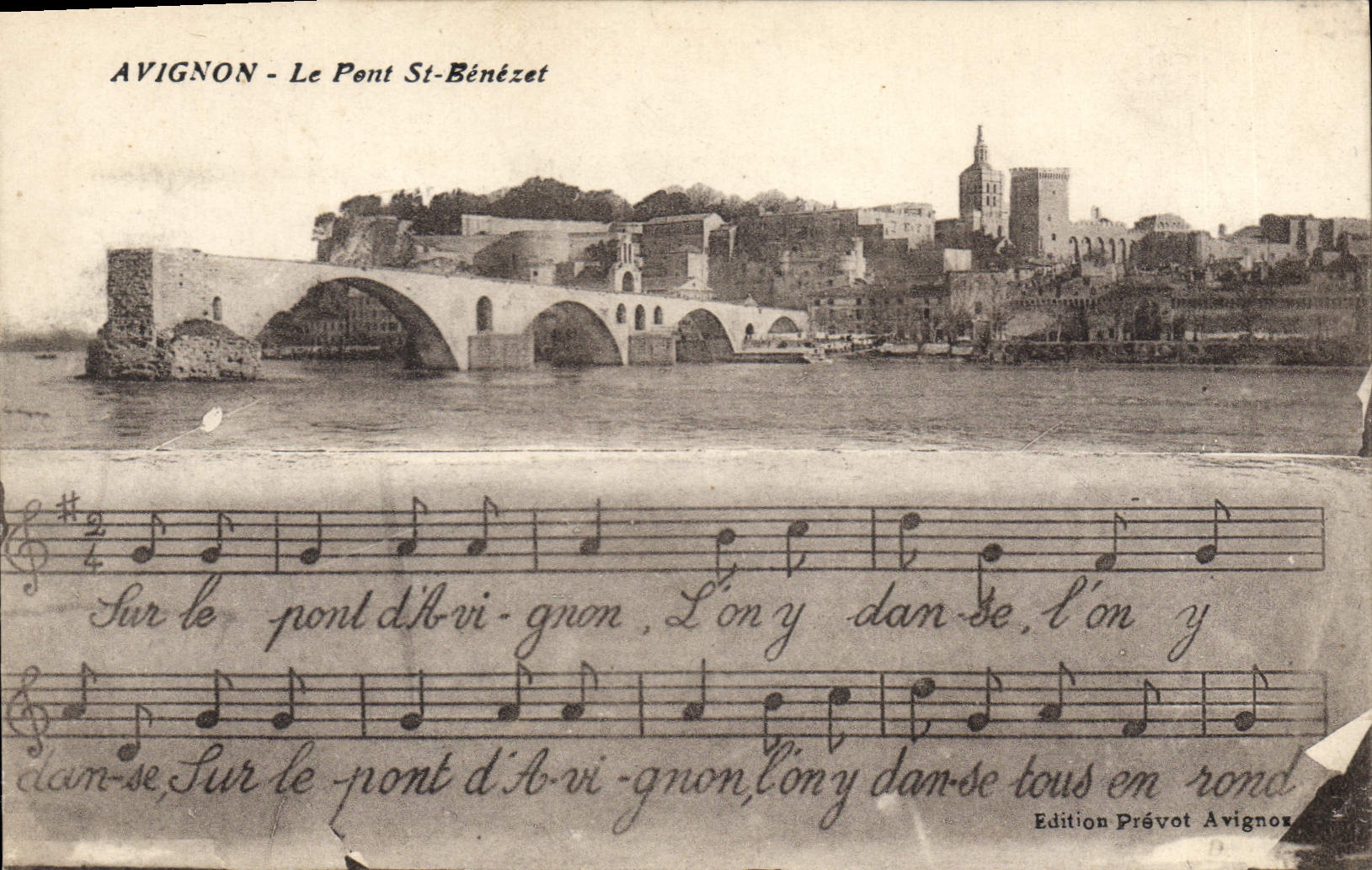 Avignon - Le Pont St-Bénézet — Édition Prévot Avignon
