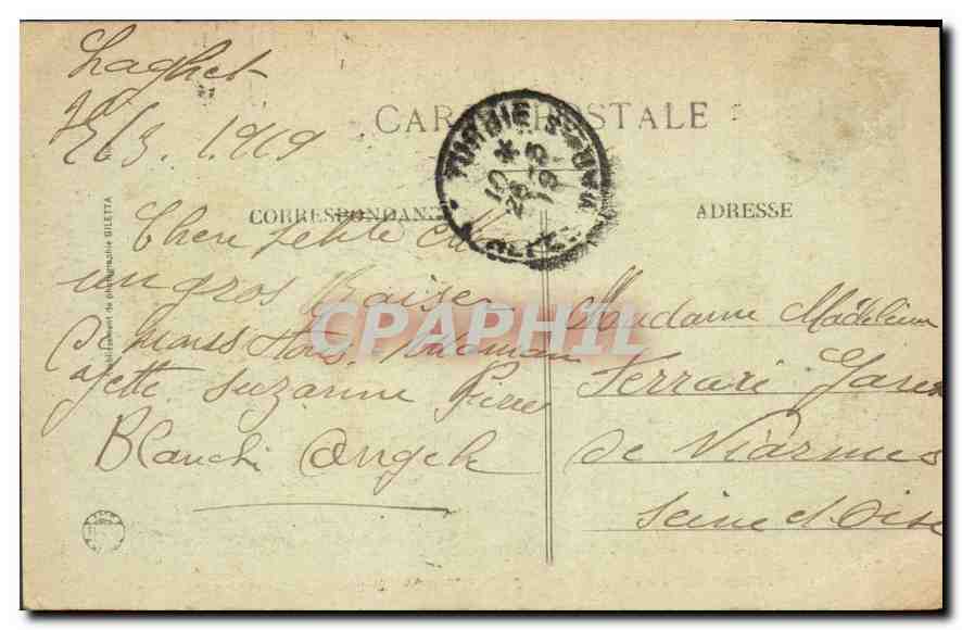 CPA Monastere de N D de Laghet cote nord Environs de Nice  — Rückseite
