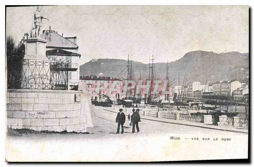 CPA Nice vue sur le Port 
