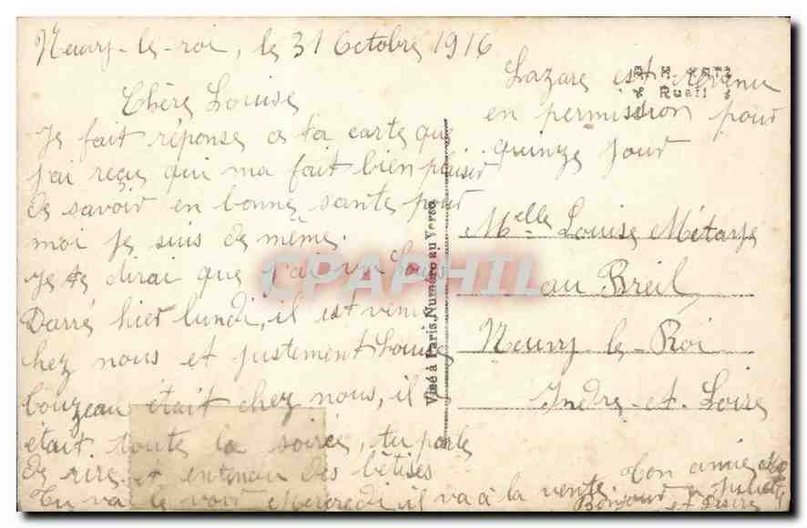 CPA Fantaisie Femme Soldats — Verso