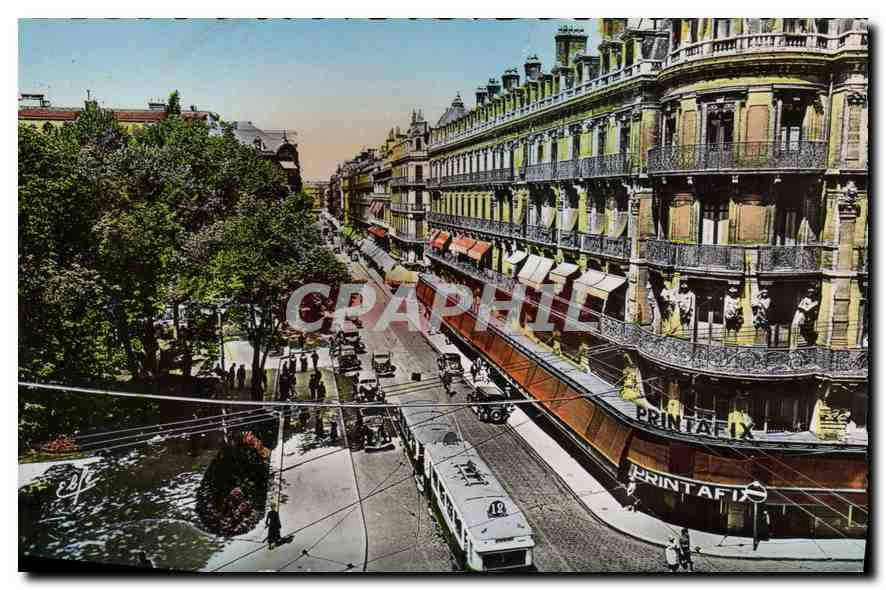 Toulouse — Rue d'Alsace-Lorraine et Square du Capitole — Édit. 'Pyrénées-Océan' La Rue d'Alsace-Lorraine