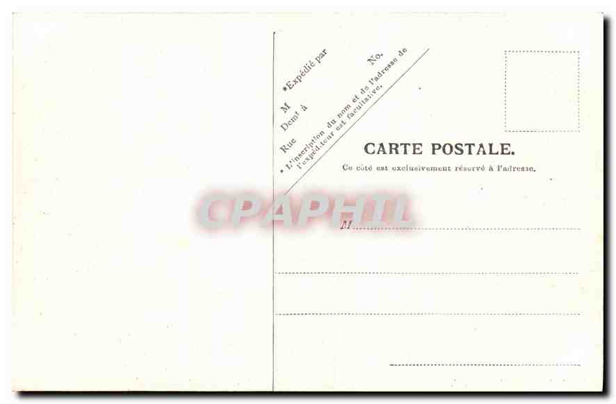 CPA Lyon Coleau de fourviere Passerelle St Georges  — Verso