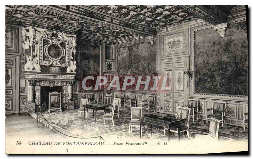 Château de Fontainebleau — Salon François Ier — N. G.