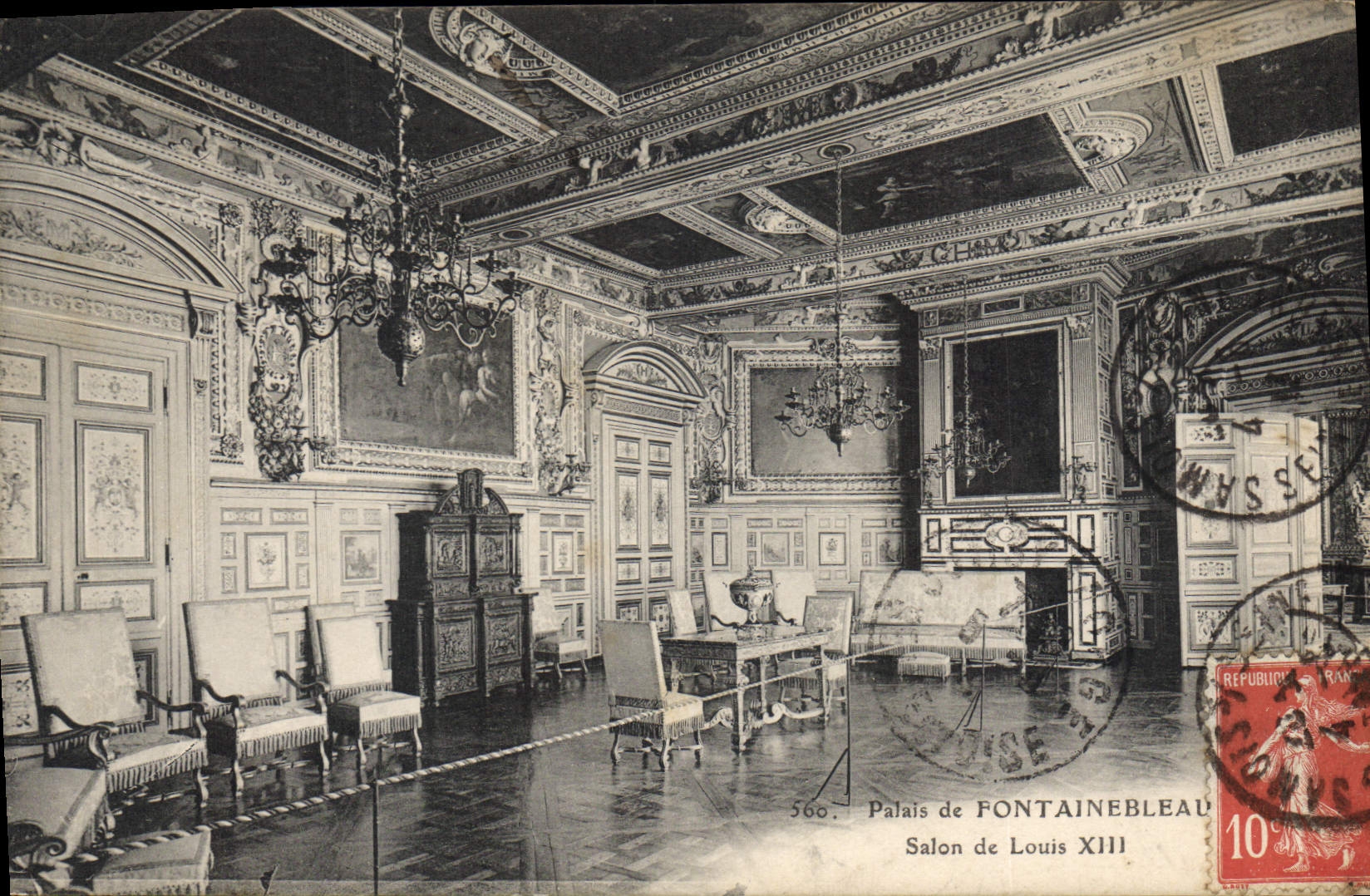 Palais de FONTAINEBLEAU — Salon de Louis XIII — Éditeur : 560