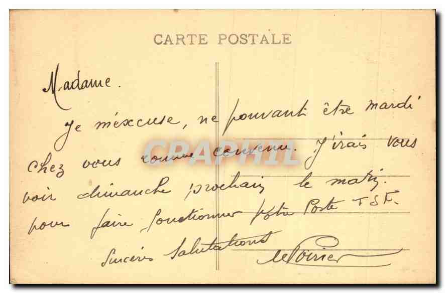 Fontainebleau (S.-et-M.) — El Castillo visto desde el Étang aux Carpes — Edición J. Pivron, n°124 — Reverso