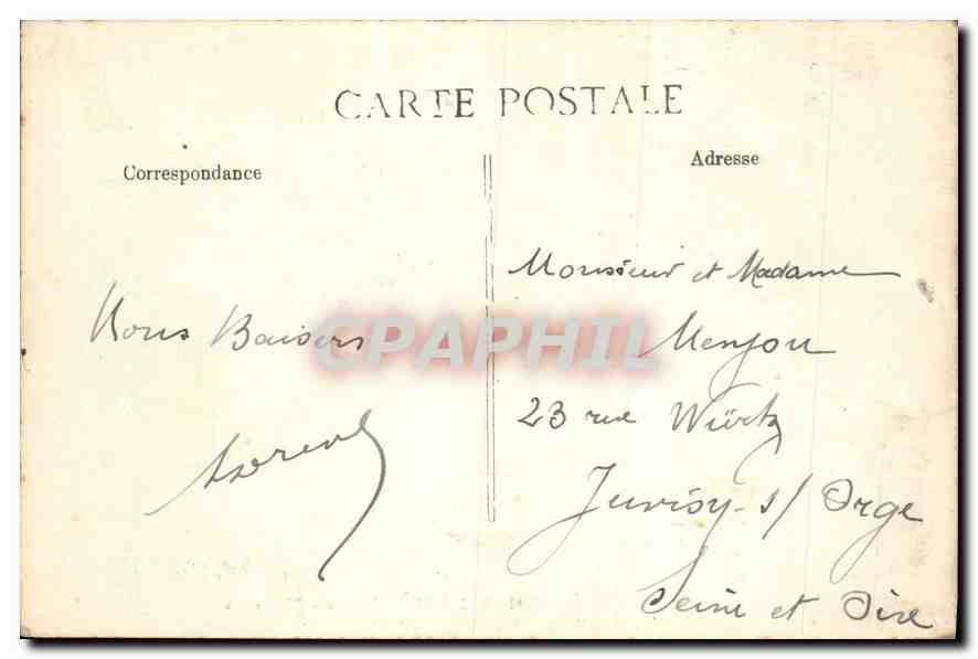 Forêt de FONTAINEBLEAU — Les trois Mausolées — Éditeur non identifié, n° 46 — Verso