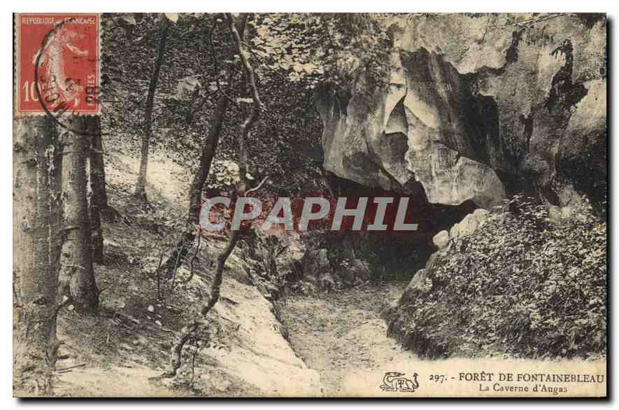 Forêt de Fontainebleau — La Caverne d'Augas — Verlag CPAPHIL, Nr. 297
