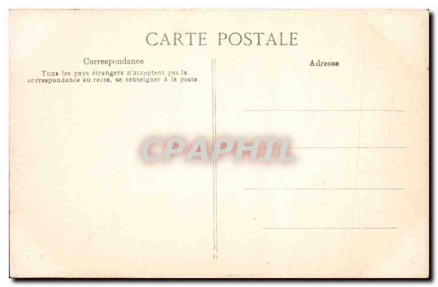 Palais de FONTAINEBLEAU — Cour des Adieux — Éditeur E.D. n°282 — Verso