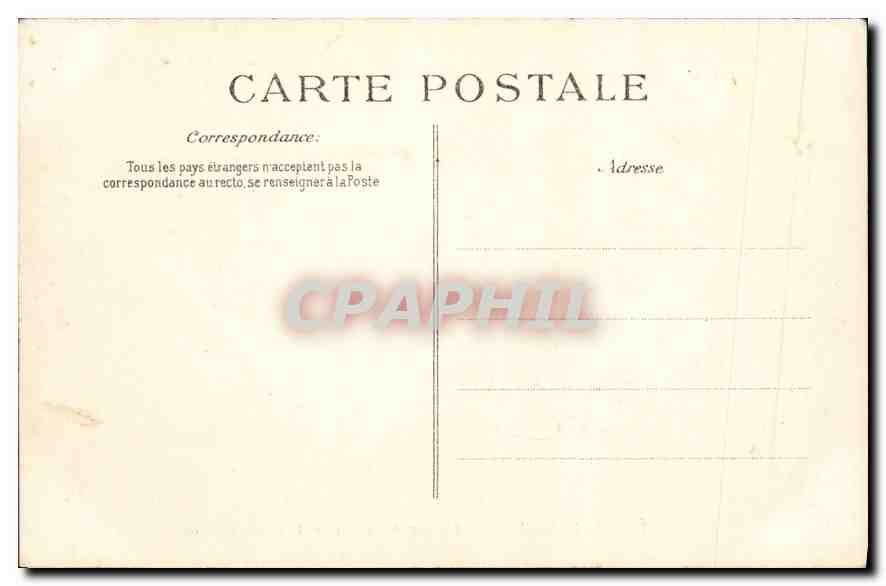 CPA Palais de Fontainebleau l'Etang des Carpes et le Musee Chinois  — Verso