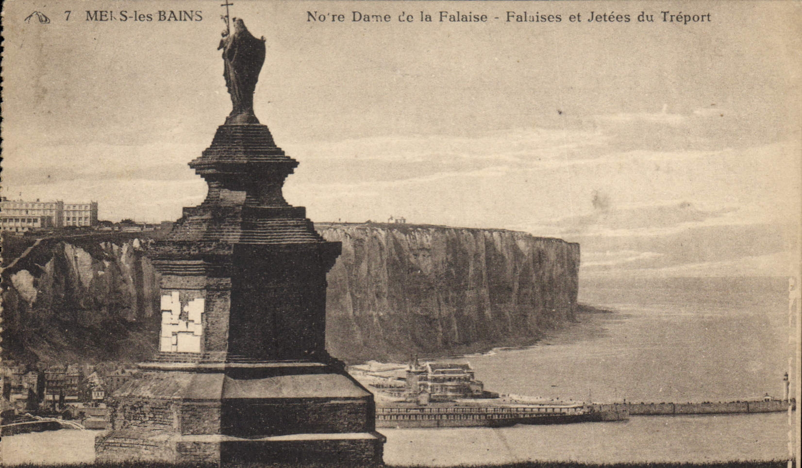 Méz-les-Bains — Notre Dame de la Falaise - Falaises et Jetées du Tréport