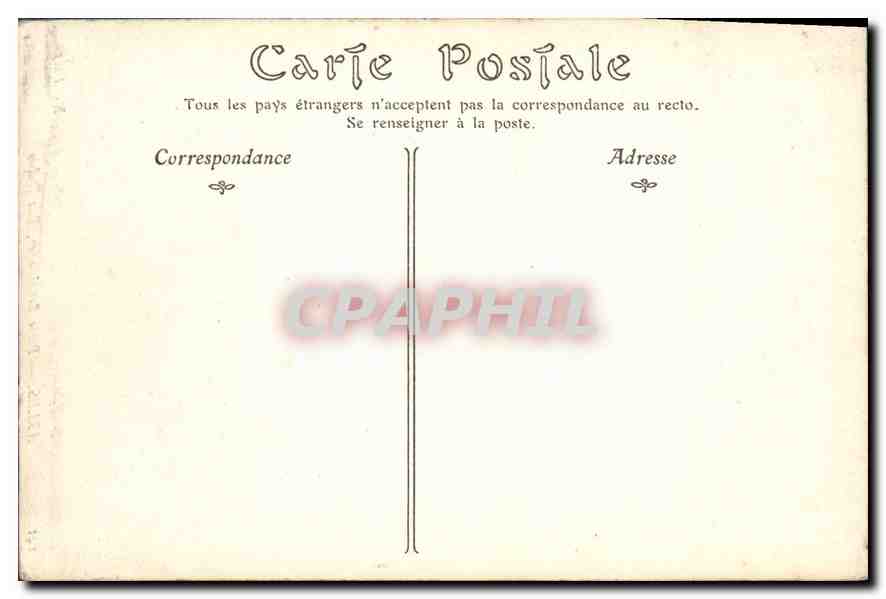 CPA Arles porte Renaissance rue Dulou  — Rückseite