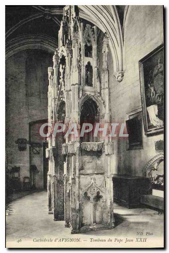 CPA Cathedrale d'Avignon Tombeau du Pape Jean XXII 