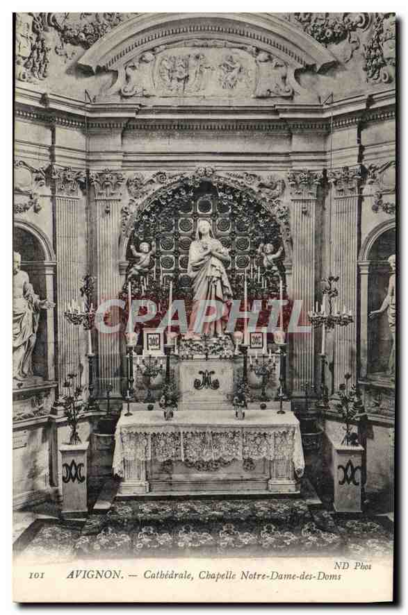 CPA Avignon cathedrale chapelle Notre Dame des Doms 