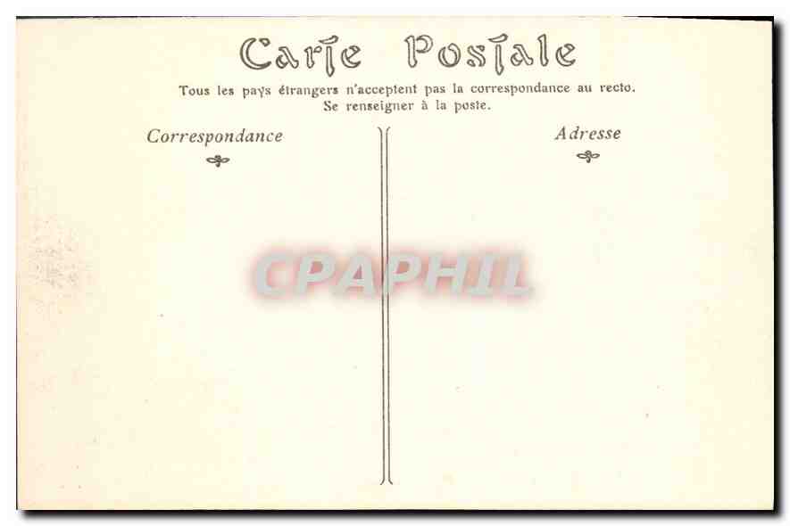 CPA Avignon le palais des Papes XIV siecle  — Rückseite
