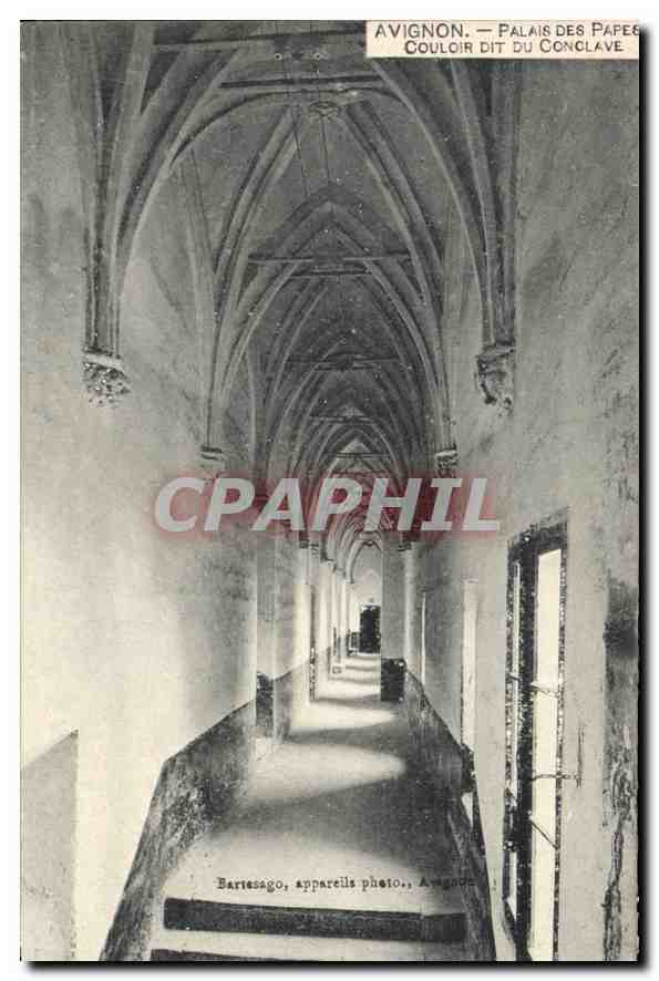 CPA Avignon palais des Papes Couloir dit du Conclave 