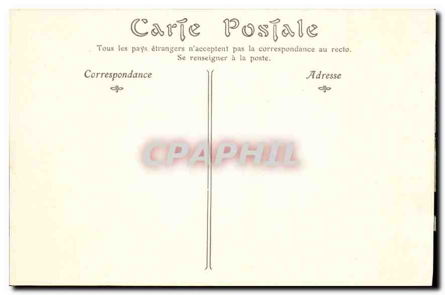 CPA Cite de Carcassonne le chateau  — Verso