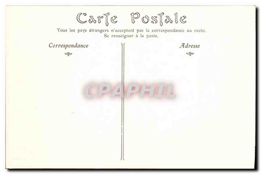 CPA Cite de Carcassonne la porte de Narbonne  — Verso