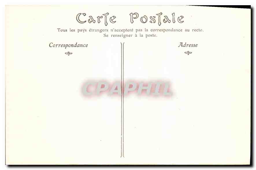 CPA Cite de Carcassonne montee de la porte de l'Aude  — Verso