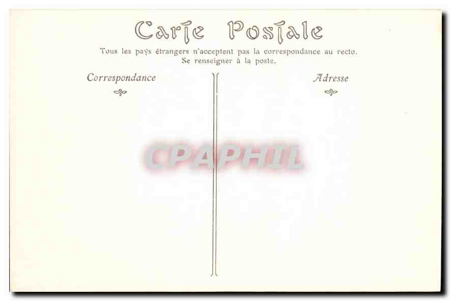 CPA Cite de Carcassonne vue prise a l'Ouest  — Verso