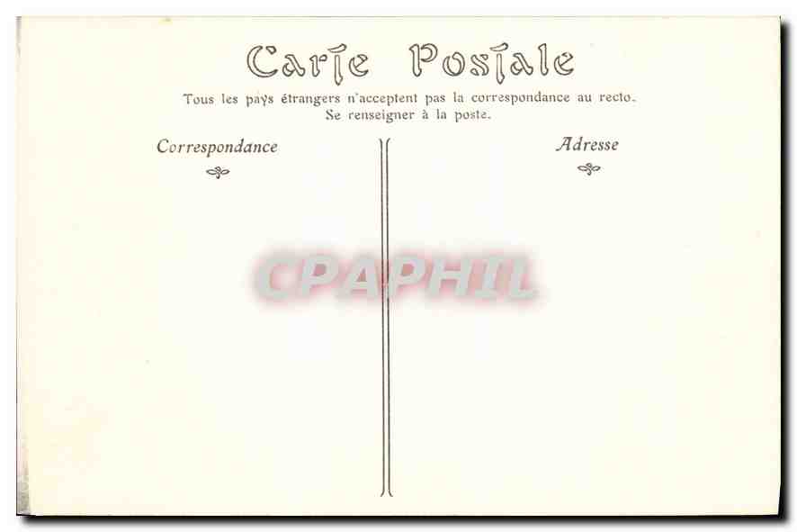 CPA Cite de Carcassonne vue generale prise au Sud Est  — Verso