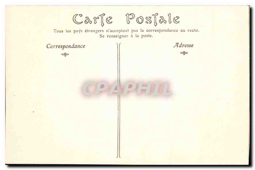 CPA Cite de Carcassonne la petite Lice  — Verso