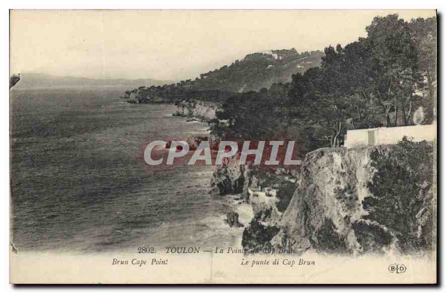 CPA Toulon la pointe du Cap Brun 