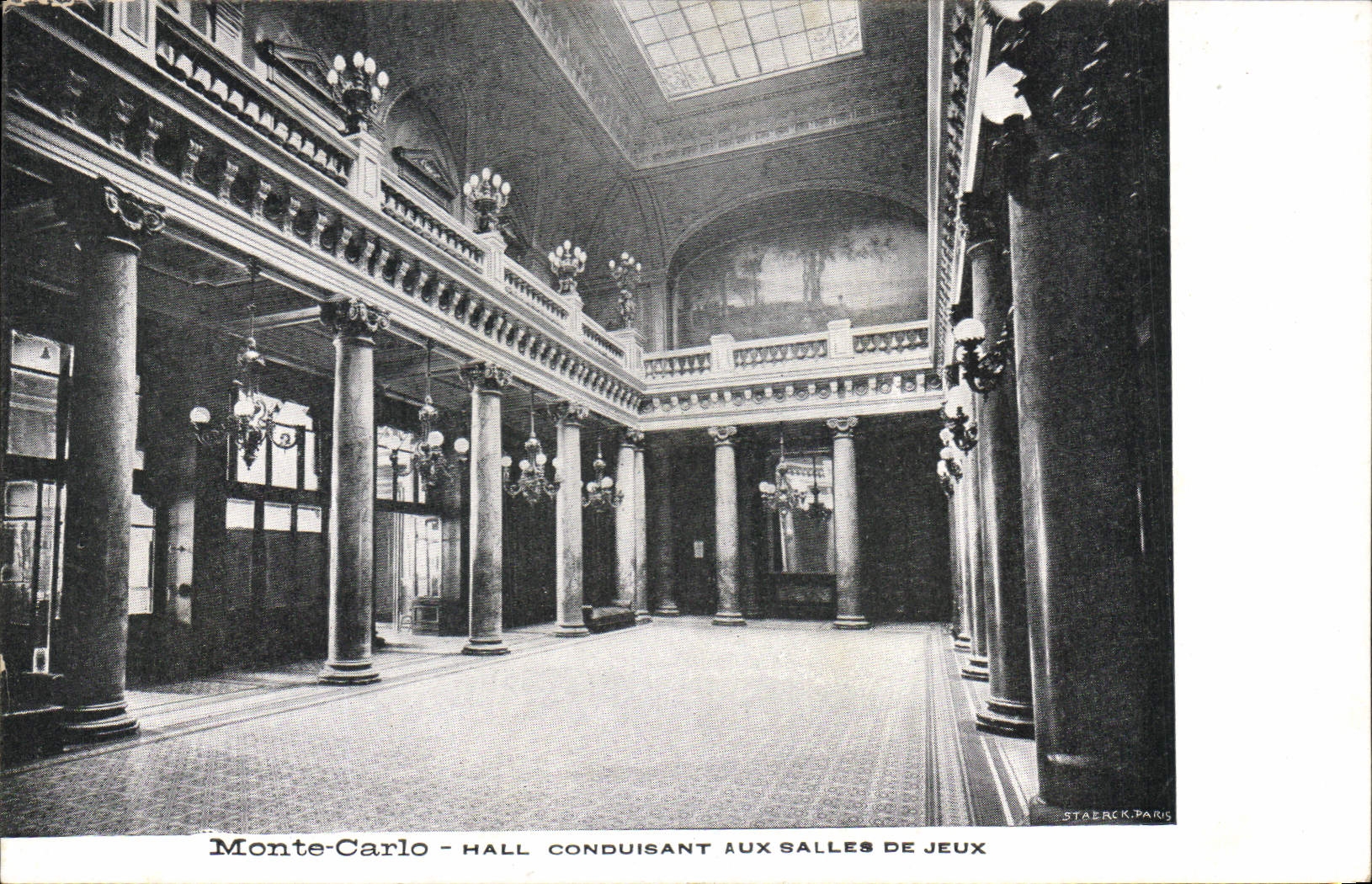 Monte-Carlo - Hall conduisant aux salles de jeux — Staerck, Paris