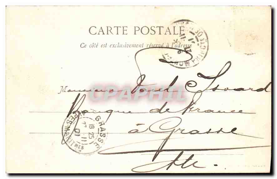 CPA Monte Carlo salle de Concert  — Verso