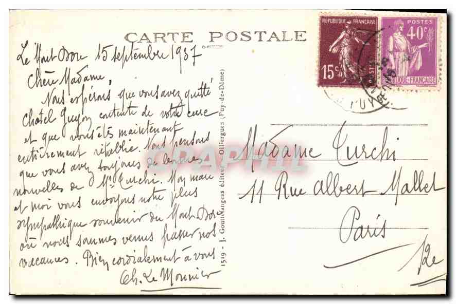 Le Mont-Dore — Faysage, Vallée d'Enfer — L'Auvergne — Reverso