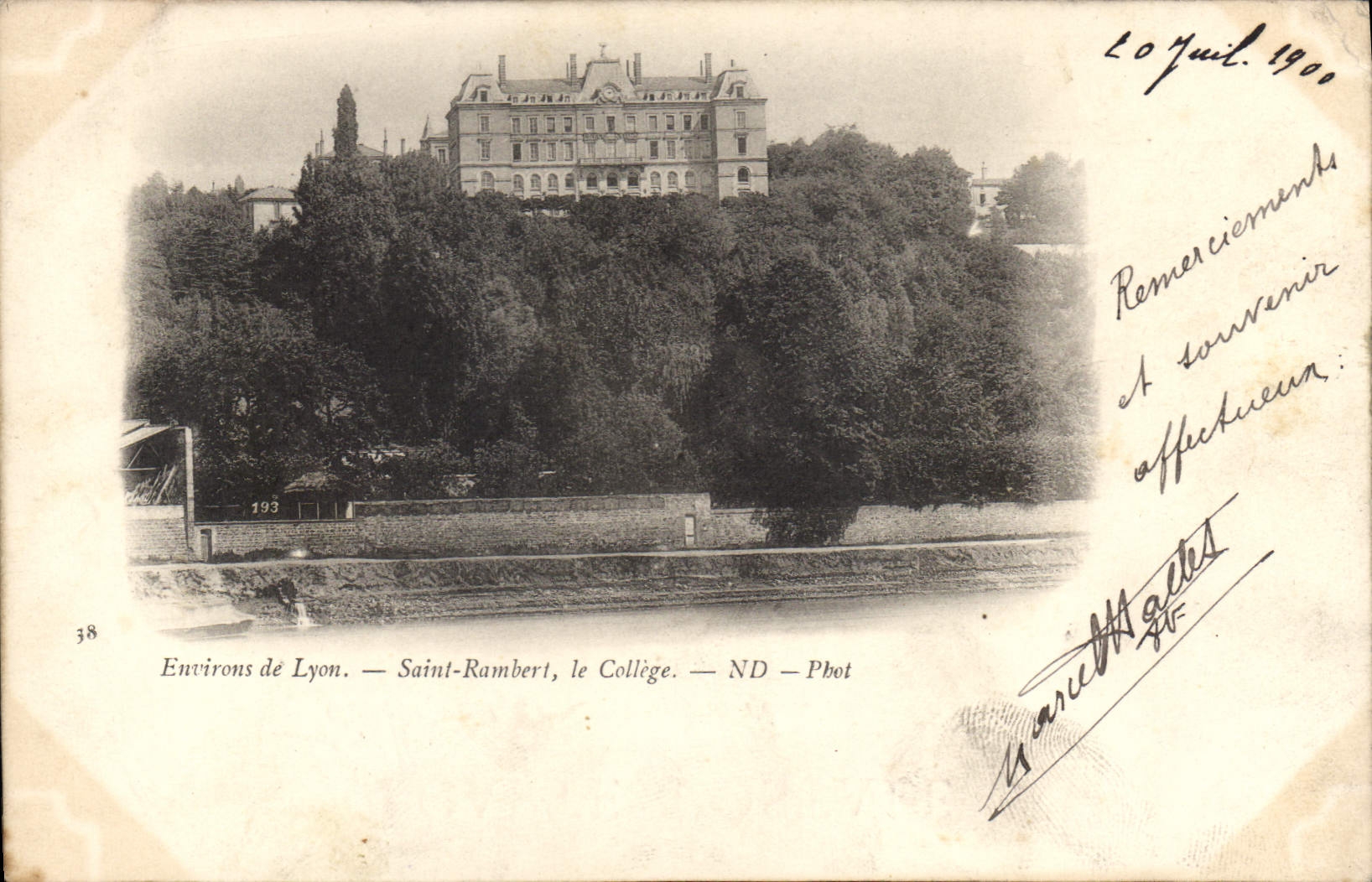 Saint-Rambert, the College — Surroundings of Lyon — ND — Phot