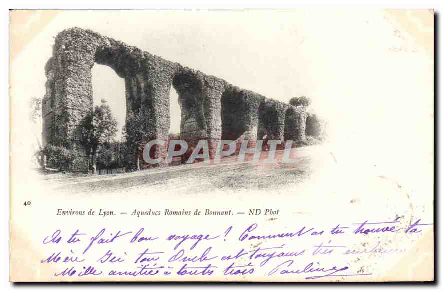Around Lyon — Roman Aqueducts of Bonnant — ND Phot