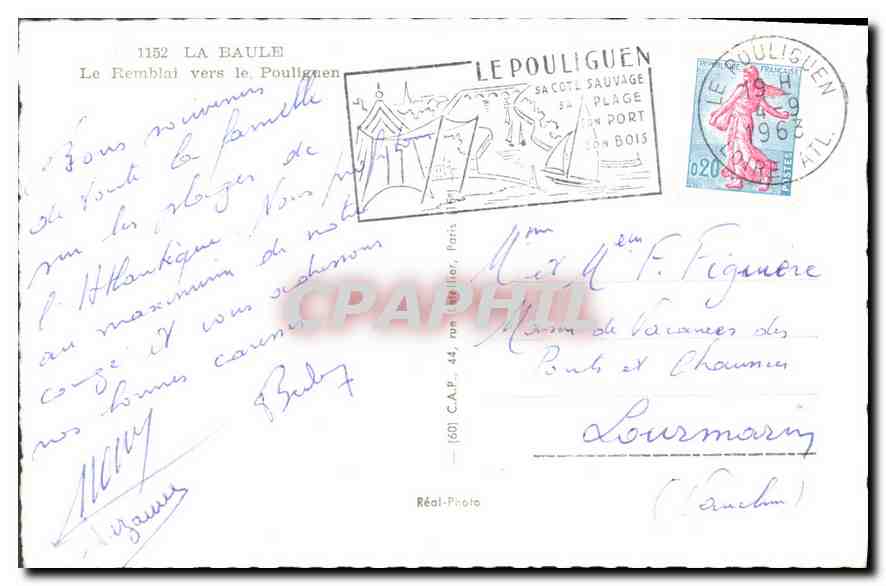 CPA La Baule le Remblai vers le Poullguen  — Rückseite