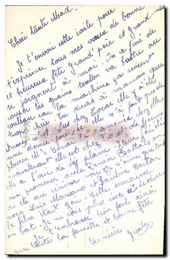 CPA Bonne Fete Fleurs Fer a cheval — Verso