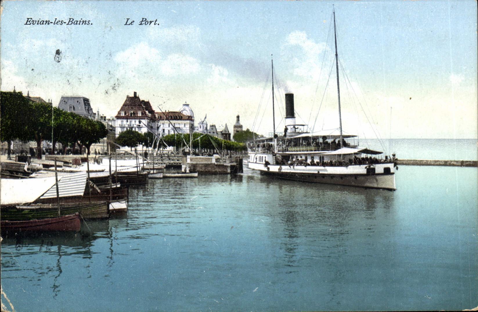 Evian-les-Bains — Le Port — Éditeur E.R.N. n° 8431