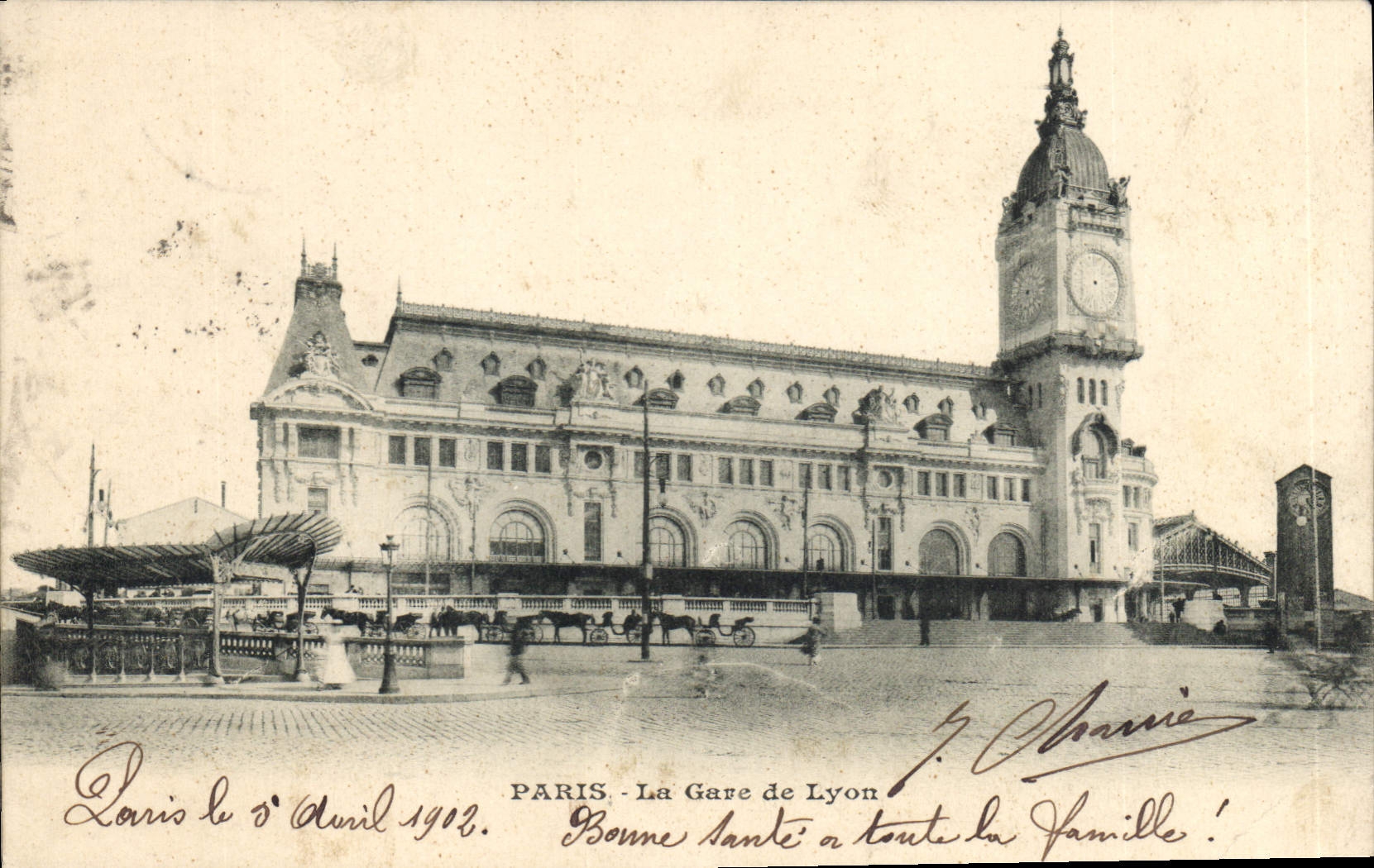 CPA Paris la gare de Lyon 
