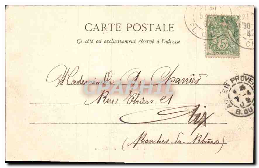 CPA Paris la gare de Lyon  — Rückseite