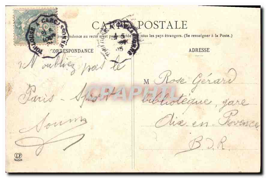 Toulouse - Façade du Capitole, vue de profil — éditeur Lalouche, n° 110 — Reverso